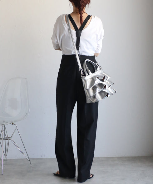 【雑誌掲載・ショップチャンネルOA商品】2WAYフリルハンドバッグ 12-1162